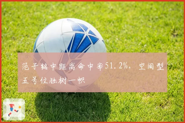 范子铭中距离命中率51.2%，空间型五号位独树一帜