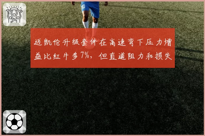 迈凯伦升级套件在高速弯下压力增益比红牛多7%，但直道阻力和损失抵消收益